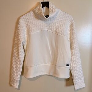 New Balance White Oversized Sweatshirt Size S